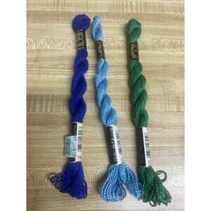 3 Skeins DMC Cotton Perle #3 Pearl Embroidery Floss Thread 15m/5g New